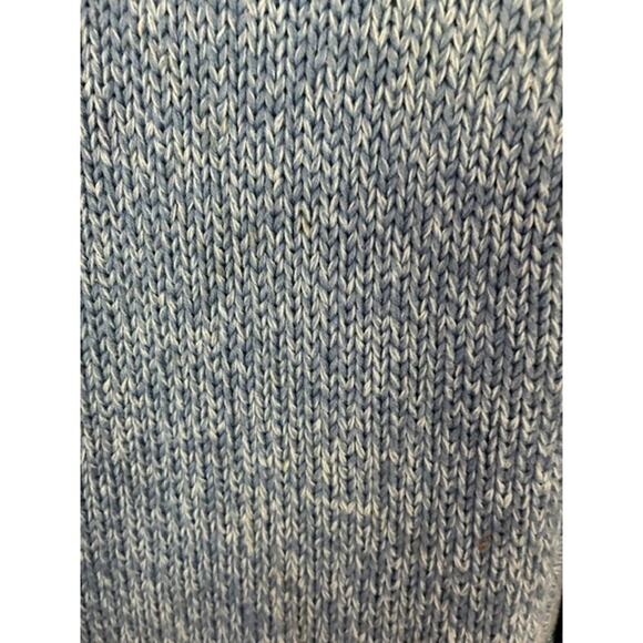 LL Bean Button Front Cotton Cardigan Sweater Womens Large Blue Thick Knit Classi - Picture 4 of 7